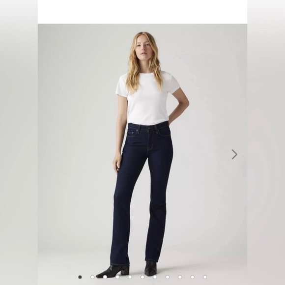 Bootcut Jeans in Deep Indigo Blue - Picture 2 of 11